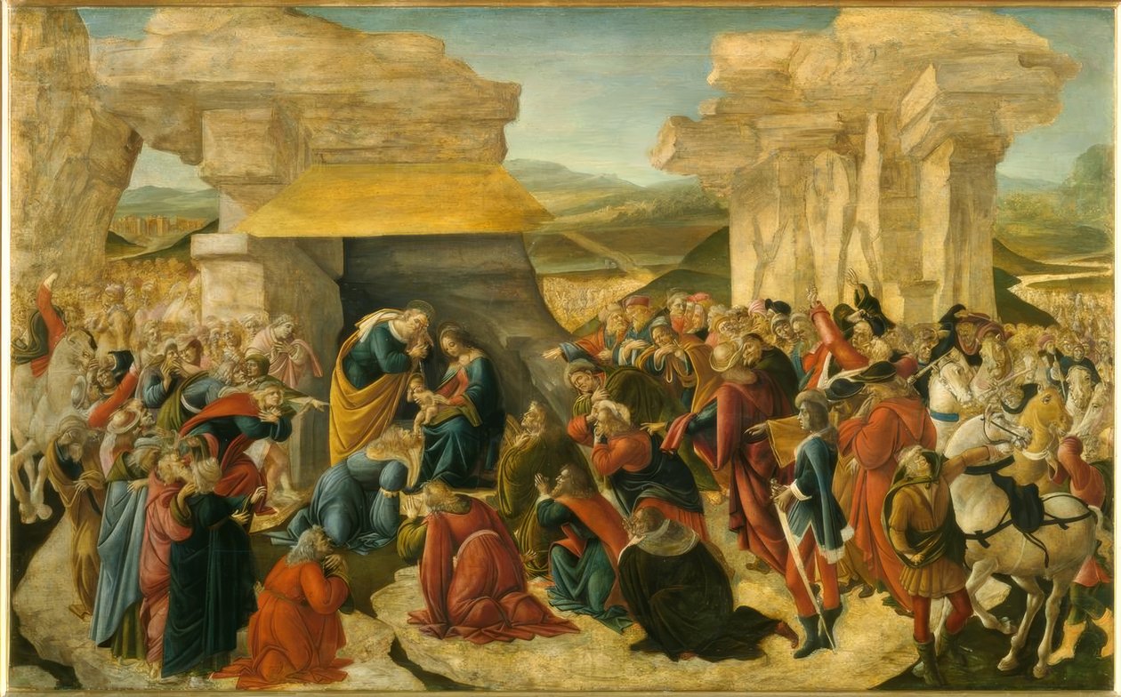 Anbetung der Könige tekijältä Sandro Botticelli