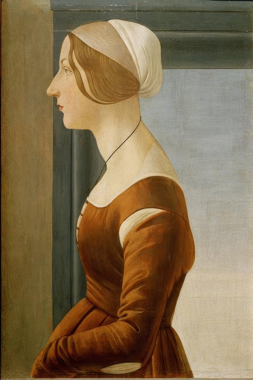 Naisen muotokuva tekijältä Sandro Botticelli