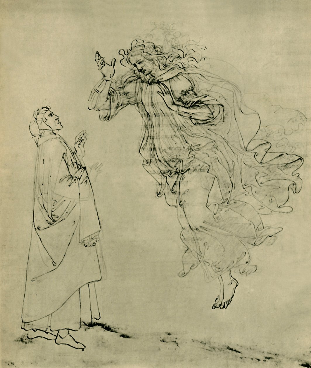 Dante ja Beatrice, 1492-1495, 1943. tekijältä Sandro Botticelli