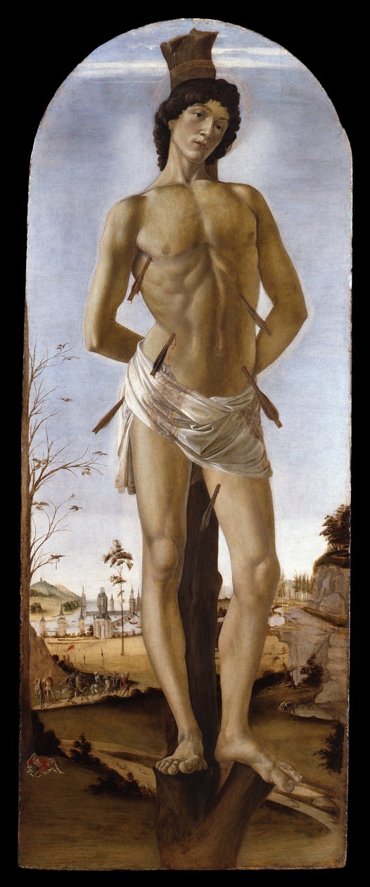 Pyhä Sebastian tekijältä Sandro Botticelli