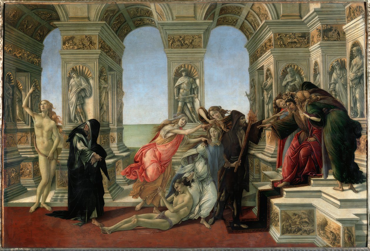 Die Verleumdung des Apelles tekijältä Sandro Botticelli