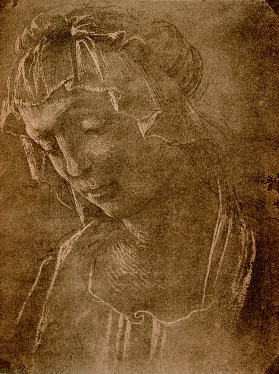 Naisen pää tekijältä Sandro Botticelli