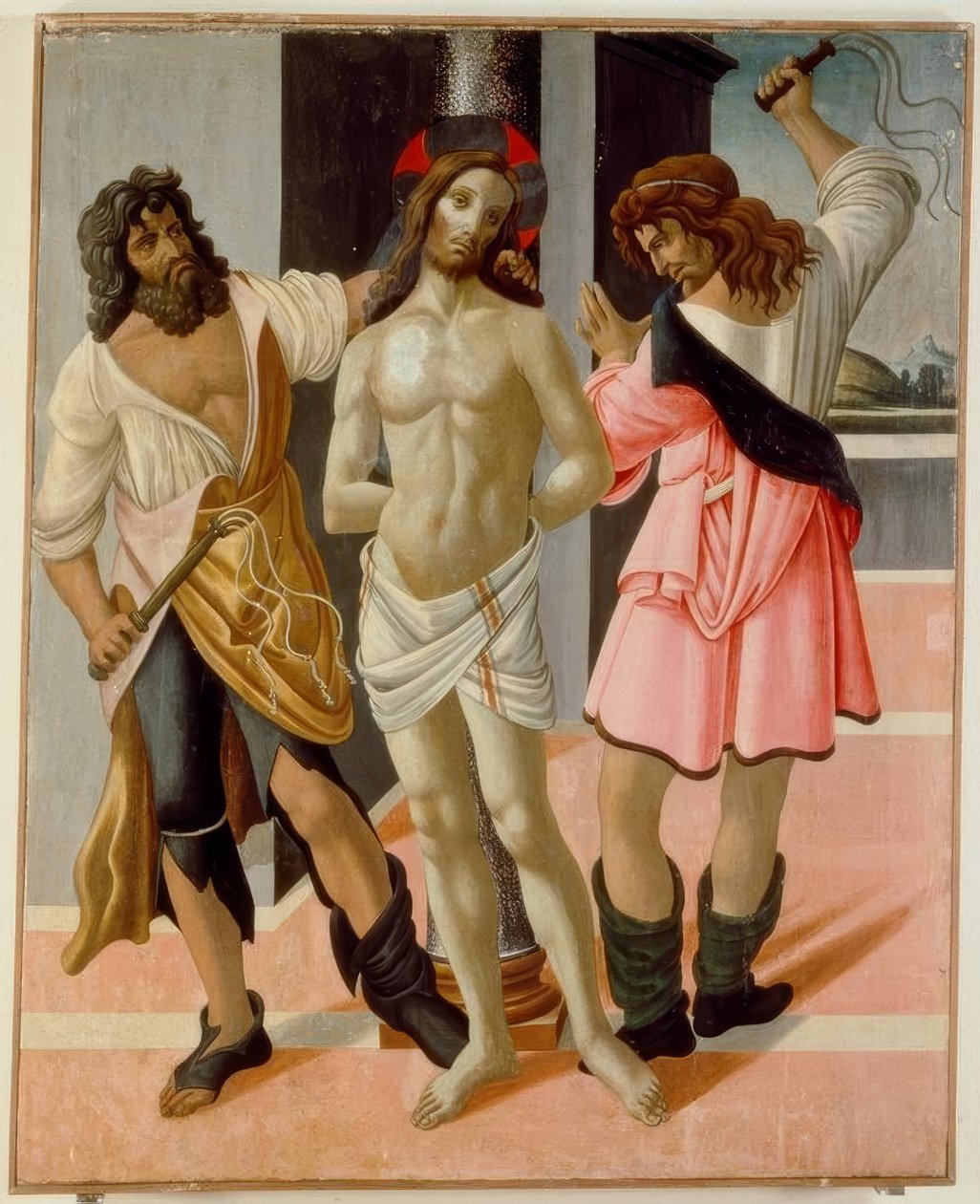 Kristuksen ruoskiminen tekijältä Sandro Botticelli