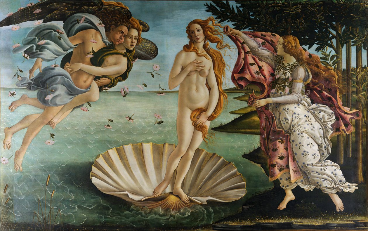 Italian kieli: Venuksen syntymä Venuksen syntymä tekijältä Sandro Botticelli