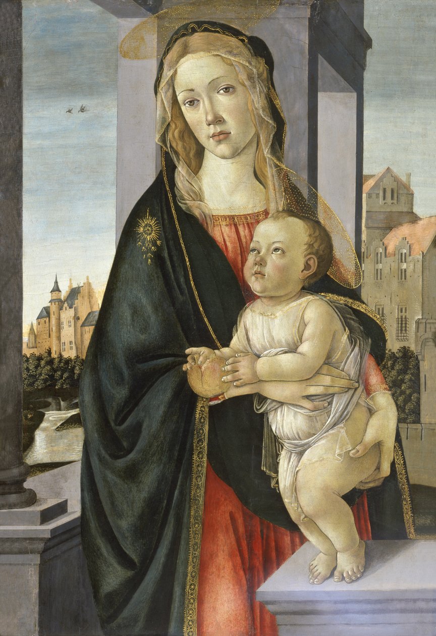 Madonna ja lapsi, 1485-95 tekijältä Sandro Botticelli