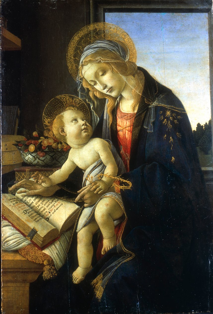 Kirjan Madonna ja lapsi Madonna, 1483. tekijältä Sandro Botticelli