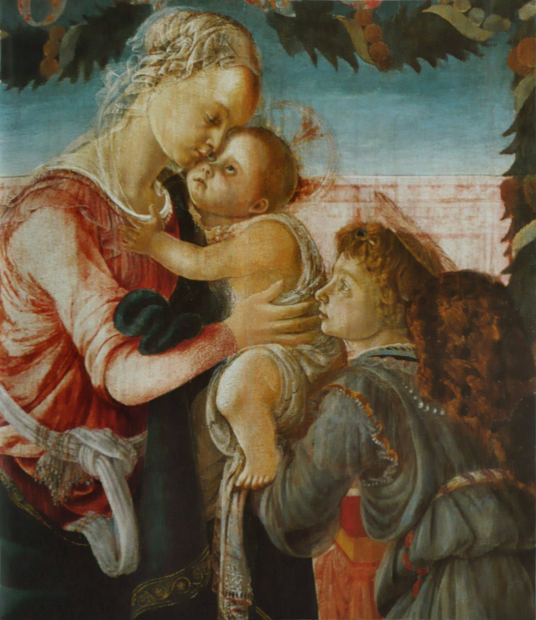 Madonna ja lapsi enkelin kanssa tekijältä Sandro Botticelli