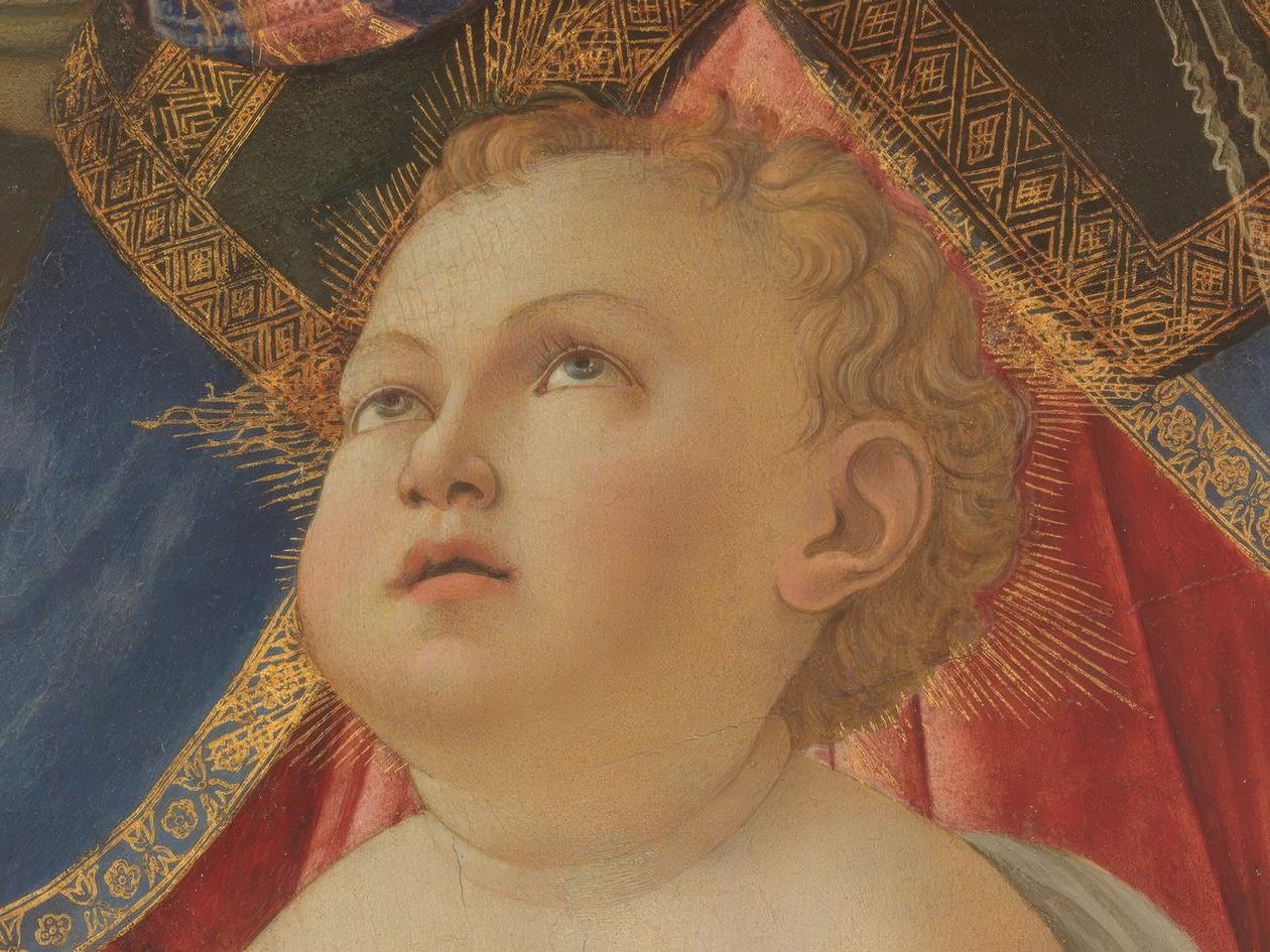 Maria lapsen ja viiden enkelin kanssa tekijältä Sandro Botticelli
