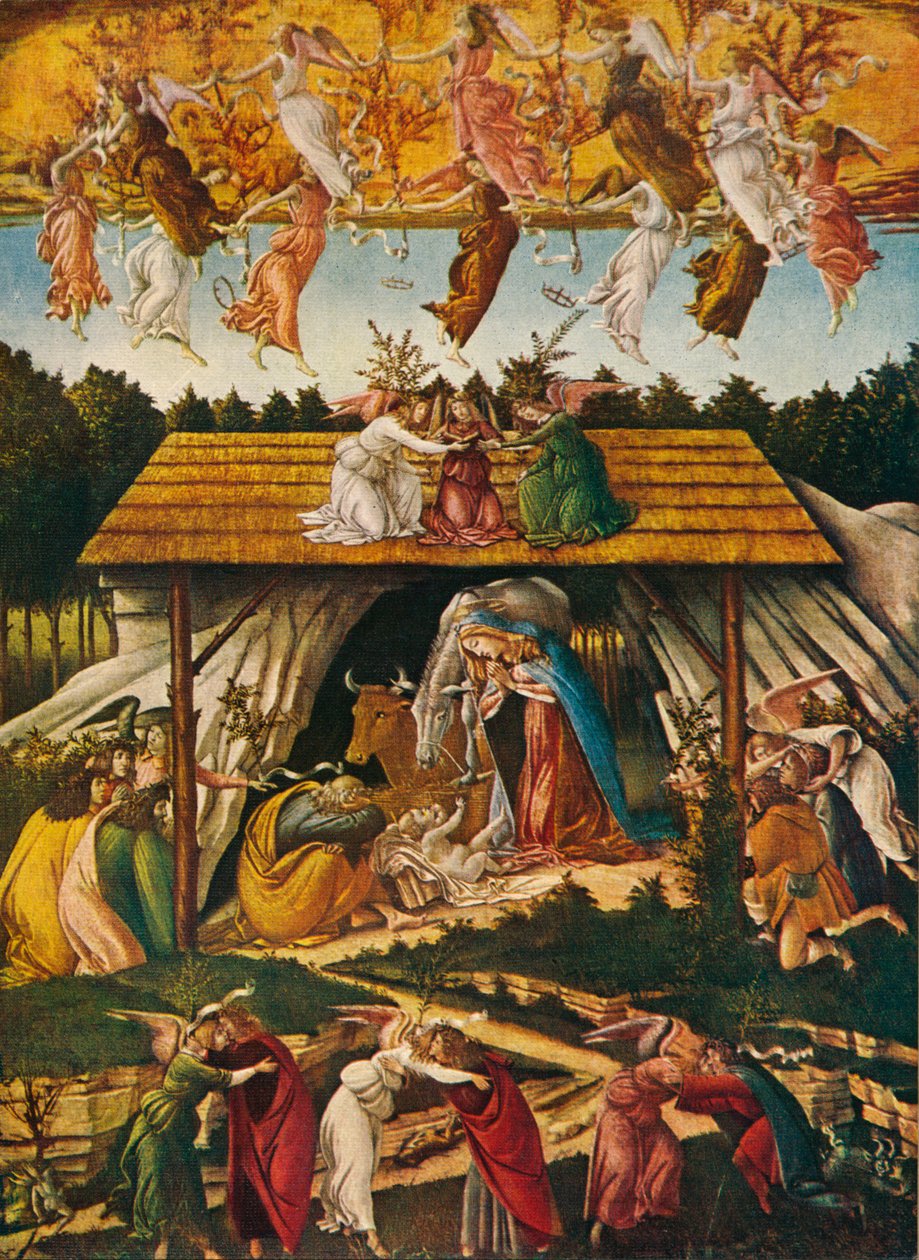 Mystinen syntymä, 1500, 1909 tekijältä Sandro Botticelli