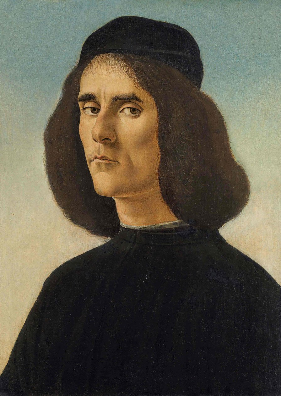 Michael Tarchaniota Marulluksen muotokuva, n. 1500 tekijältä Sandro Botticelli