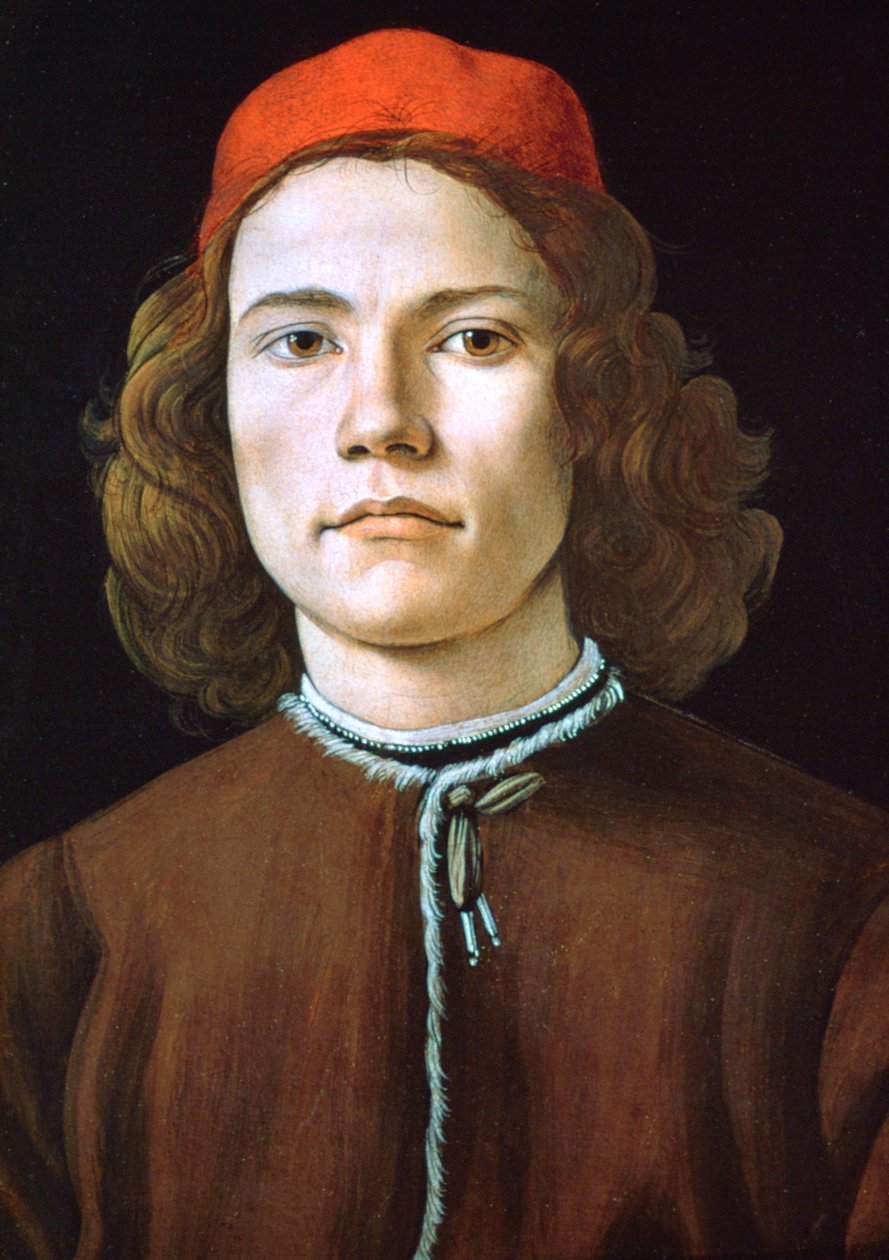 Nuoren miehen muotokuva, c1480-1485 tekijältä Sandro Botticelli