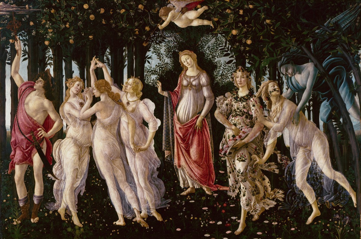 Kevät, n. 1478 (tempera paneelissa) tekijältä Sandro Botticelli