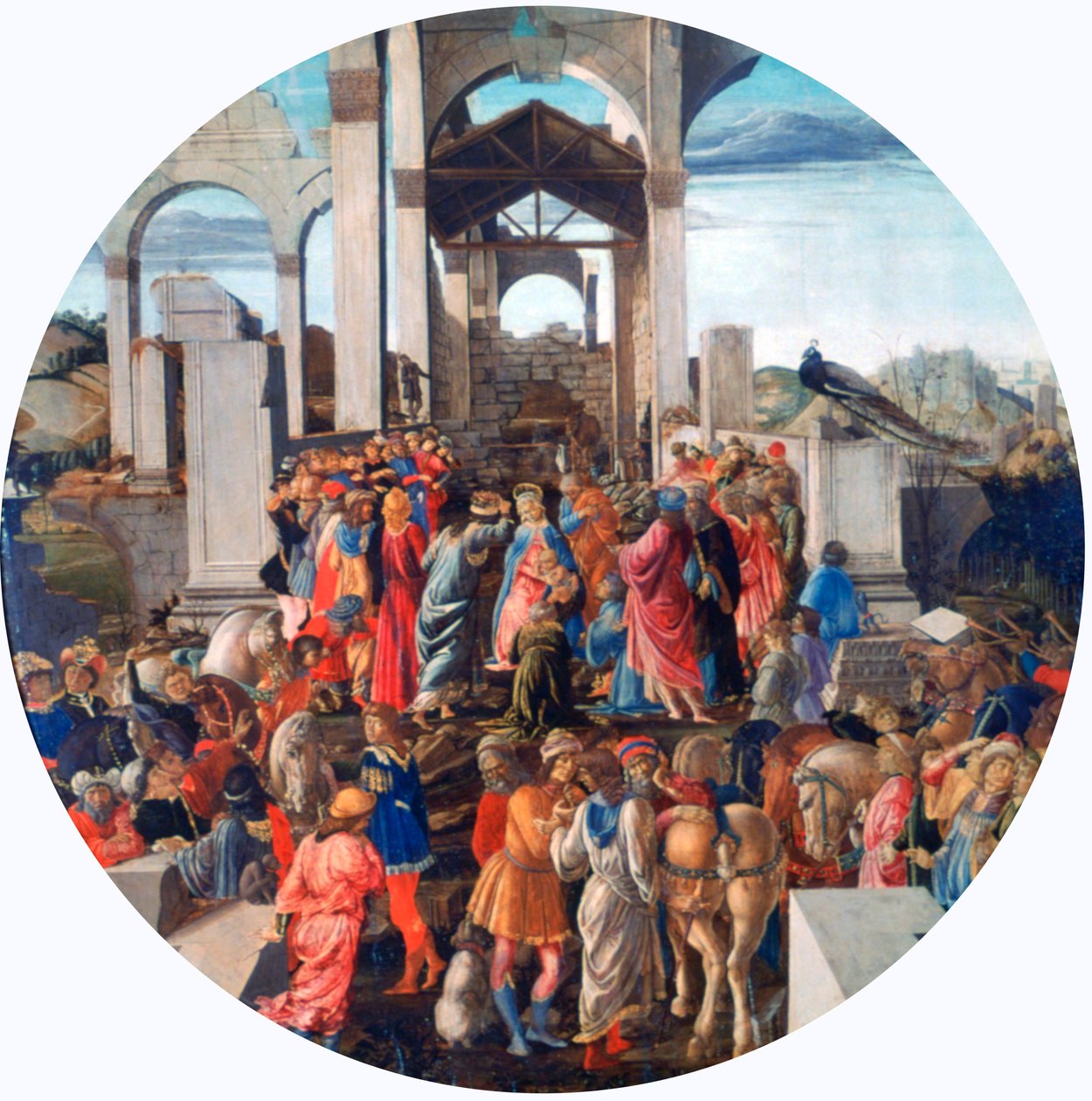 Kuninkaiden palvonta, n. 1470-1475 tekijältä Sandro Botticelli