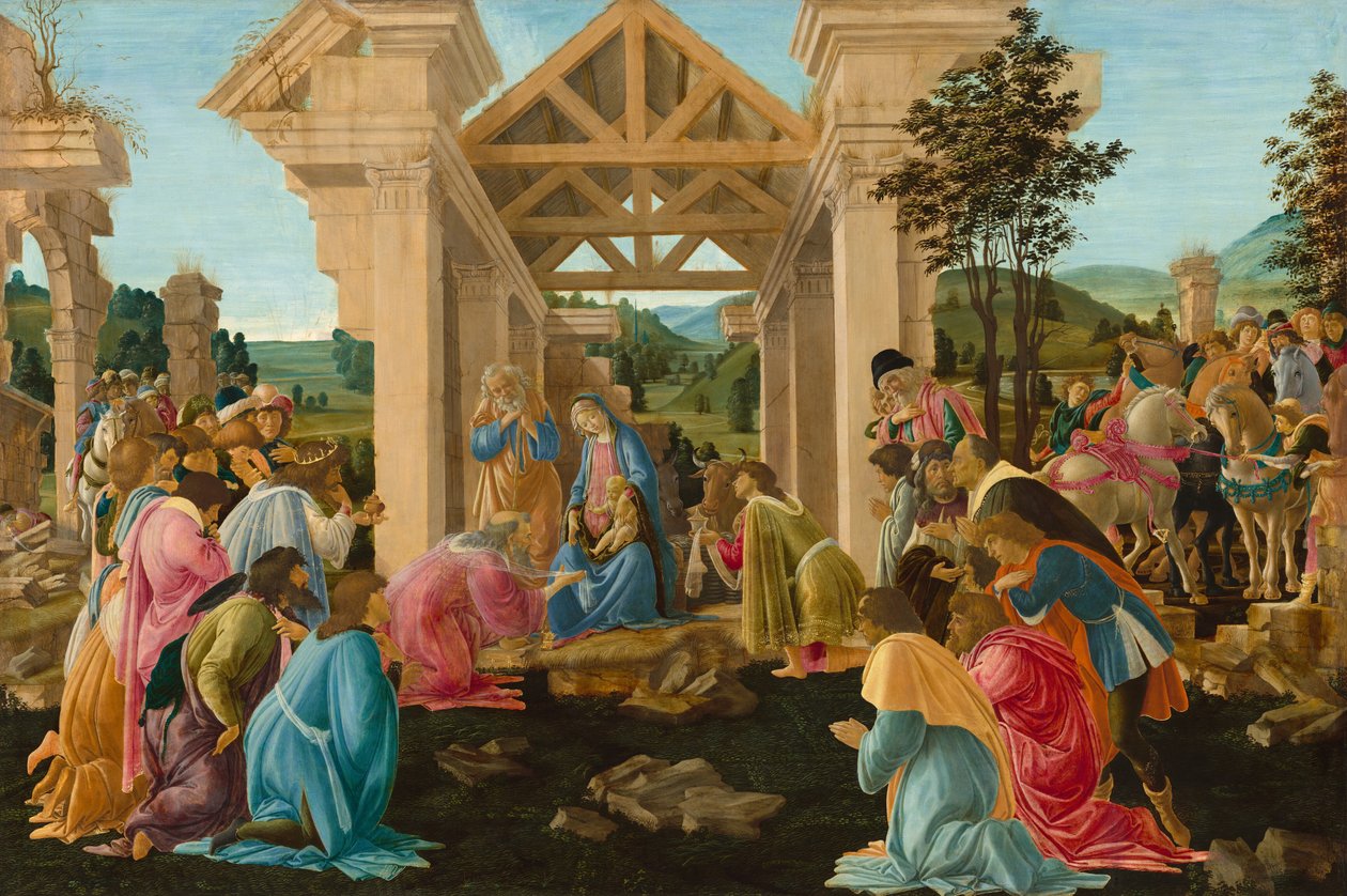 The Adoration of the Magi, n. 14781482. tekijältä Sandro Botticelli