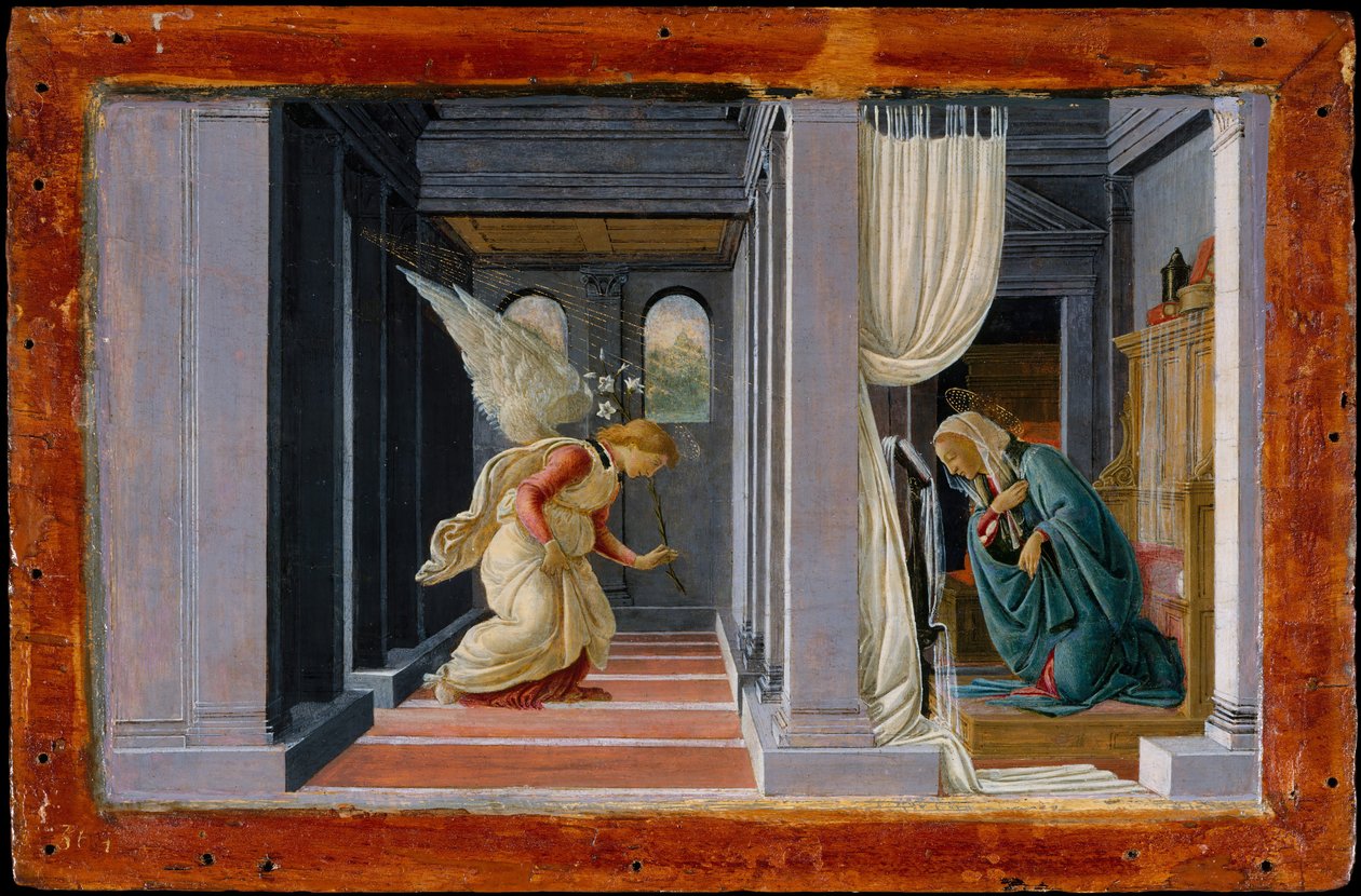 Ilmoitus, n. 1485-92. tekijältä Sandro Botticelli