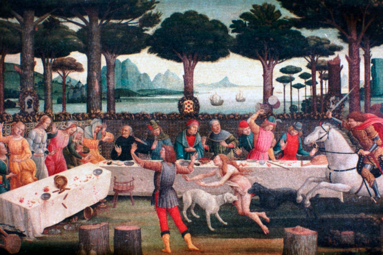 Juhla mäntymetsässä, 1482-1483 tekijältä Sandro Botticelli