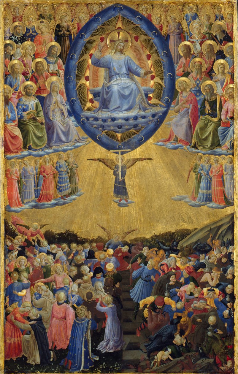 Viimeisen tuomion siipialttari, keskuspaneeli, 1400-luvun alku tekijältä Sandro Botticelli