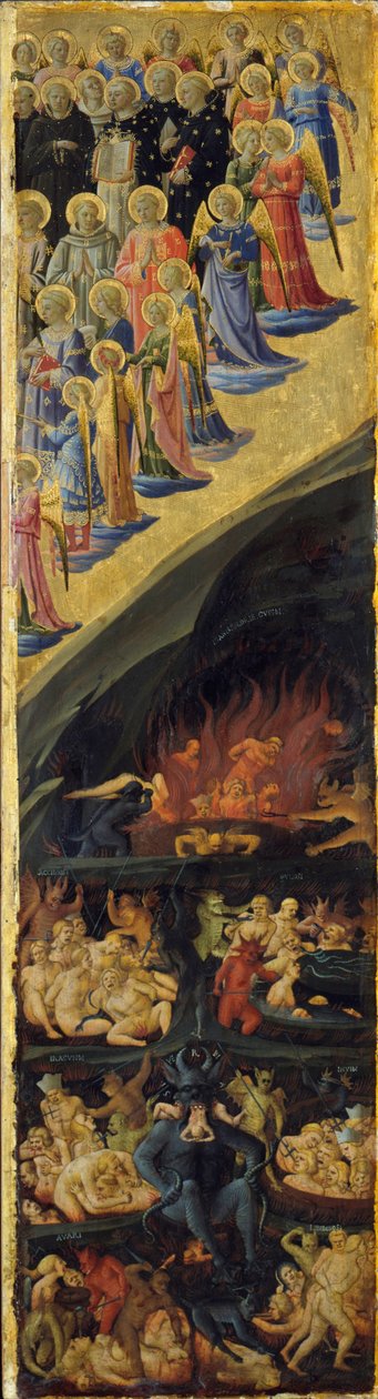 Viimeisen tuomion siipialttari, oikea paneeli, 1400-luvun alku tekijältä Sandro Botticelli