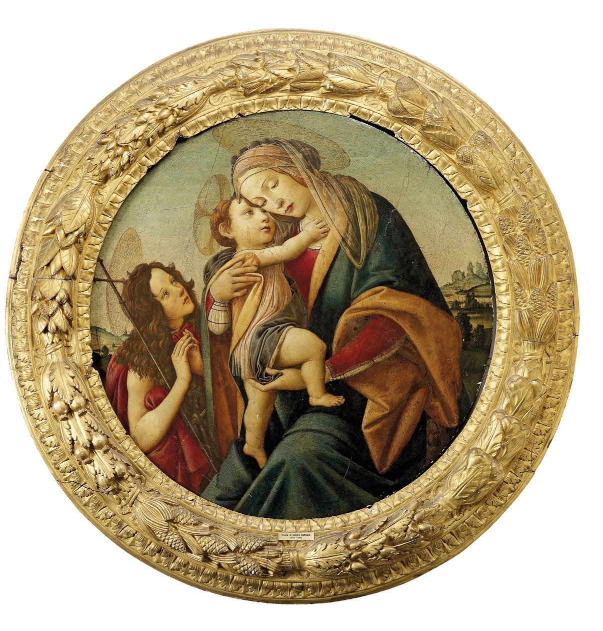Madonna ja lapsi nuoren pyhän Johannes Kastajan kanssa tekijältä Sandro Botticelli