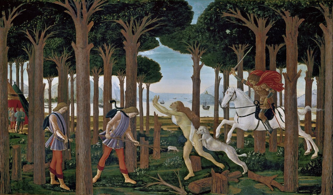 Nastagio degli Onestin tarina I tekijältä Sandro Botticelli