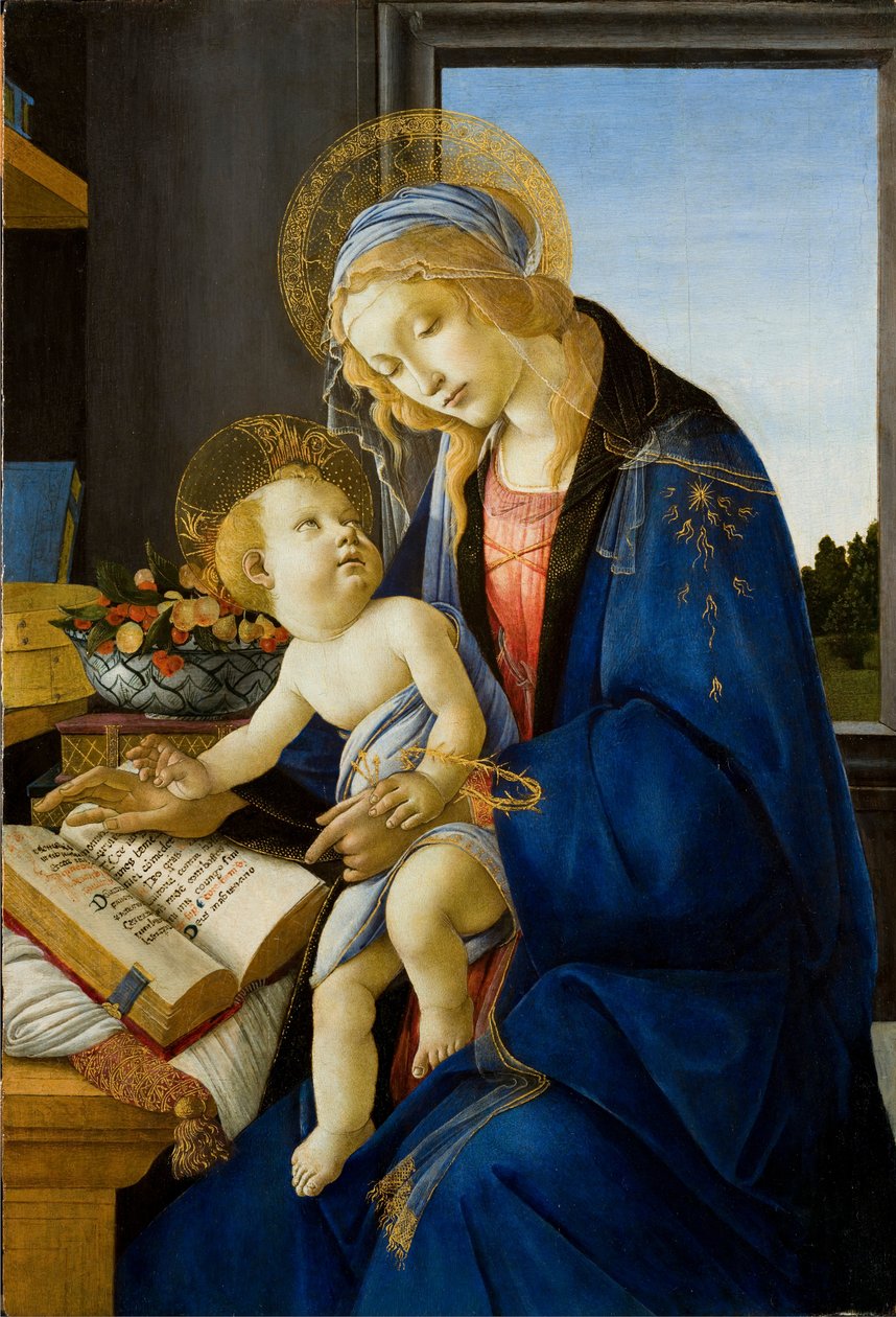 Neitsyt ja lapsi (Kirjan Madonna) tekijältä Sandro Botticelli