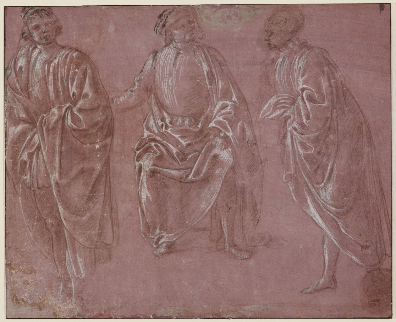 Kolme vaatetettua hahmoa tekijältä Sandro Botticelli