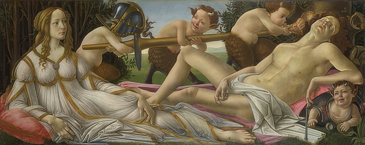 Venus ja Mars. Noin 1485 tekijältä Sandro Botticelli