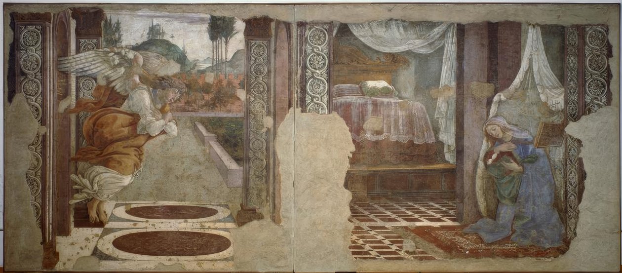 Verkündigung von S.Martino tekijältä Sandro Botticelli