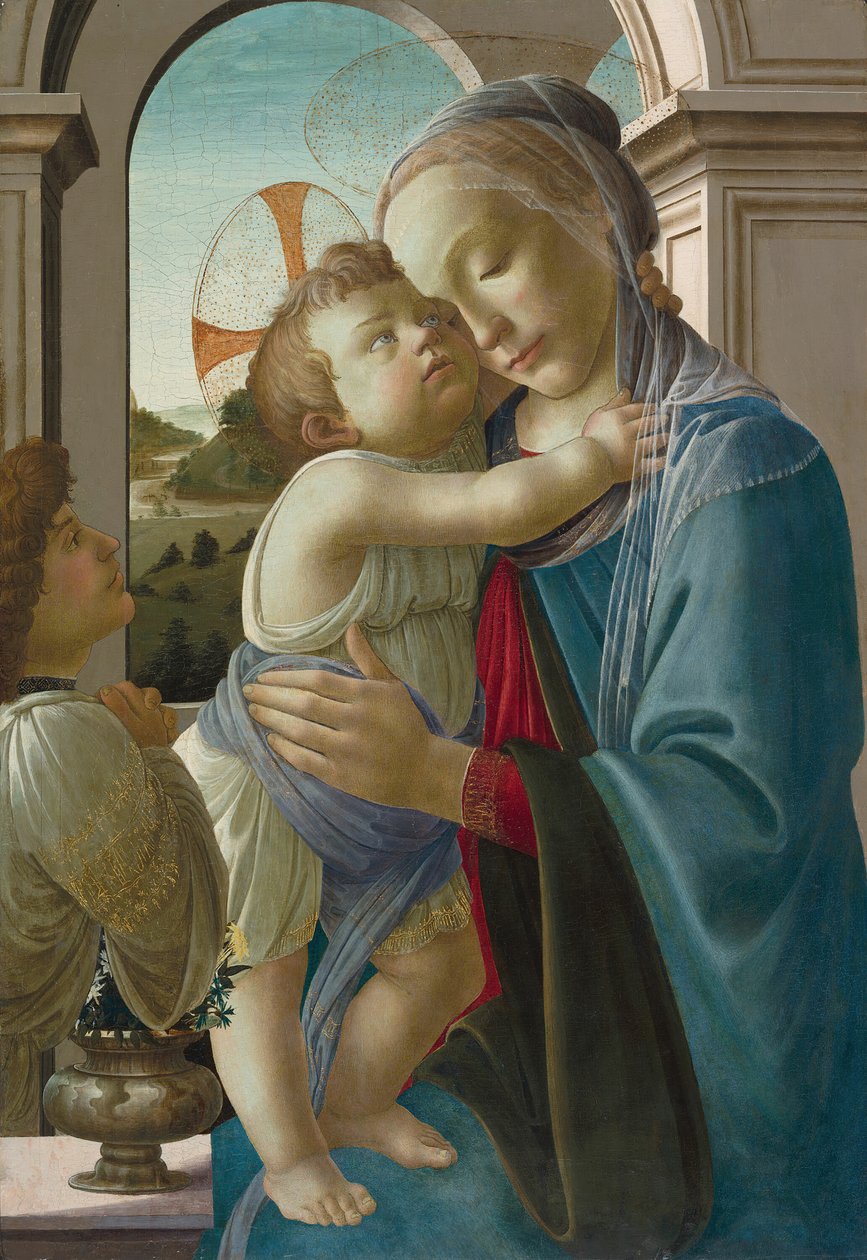 Neitsyt ja lapsi enkelin kanssa, 147585. tekijältä Sandro Botticelli
