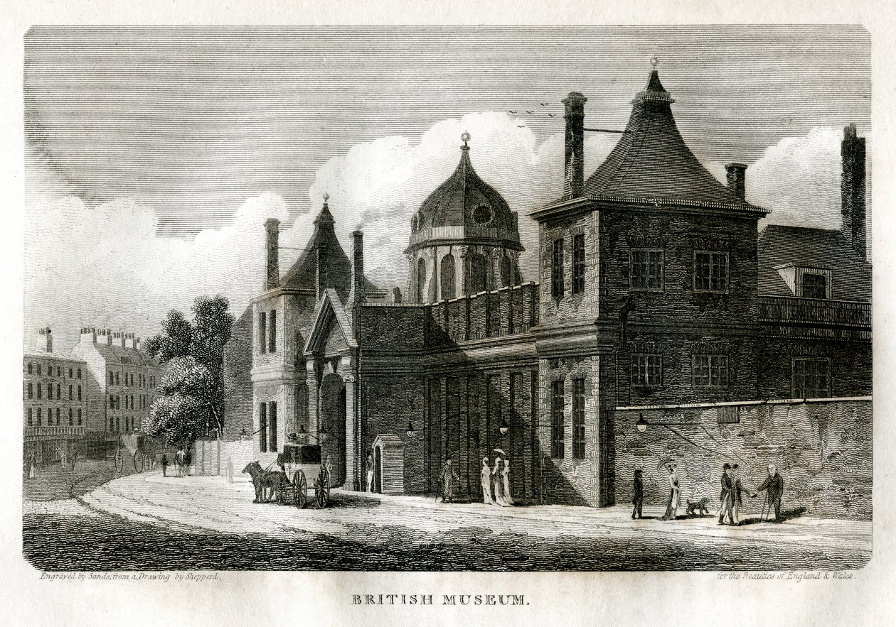 British Museum, Lontoo, 1810. tekijältä Sands