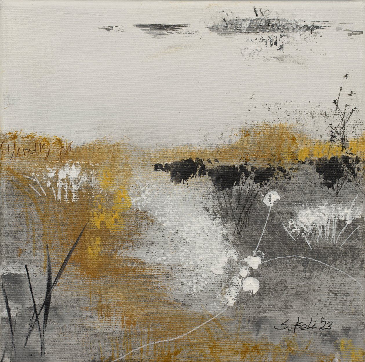 Ensilumi, 2023 (akryyli kankaalle) tekijältä Sandy Iseli