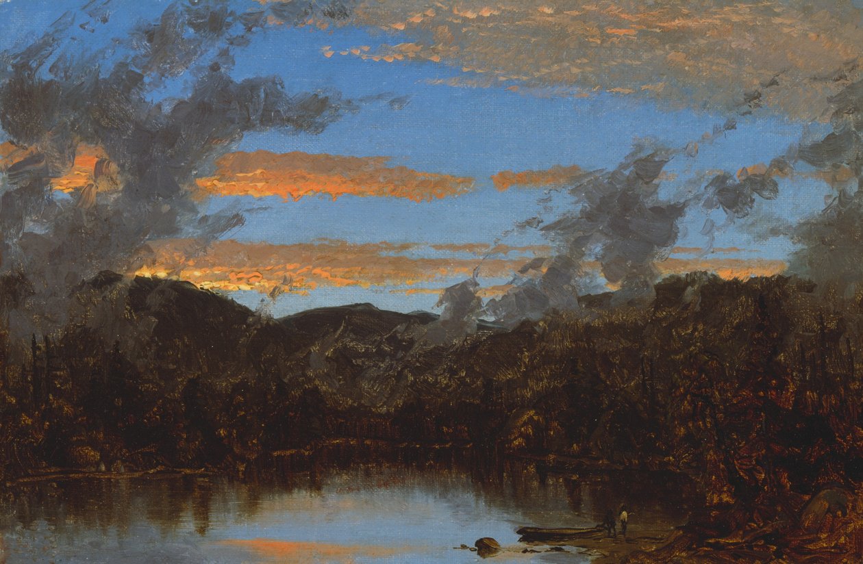 Sumun nousu auringonlaskun aikaan Catskillsissä tekijältä Sanford Robinson Gifford