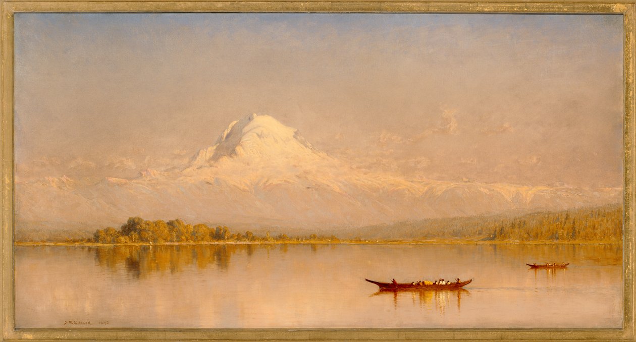 Mount Rainier, Tacoman lahti - Puget Puget
Sound tekijältä Sanford Robinson Gifford