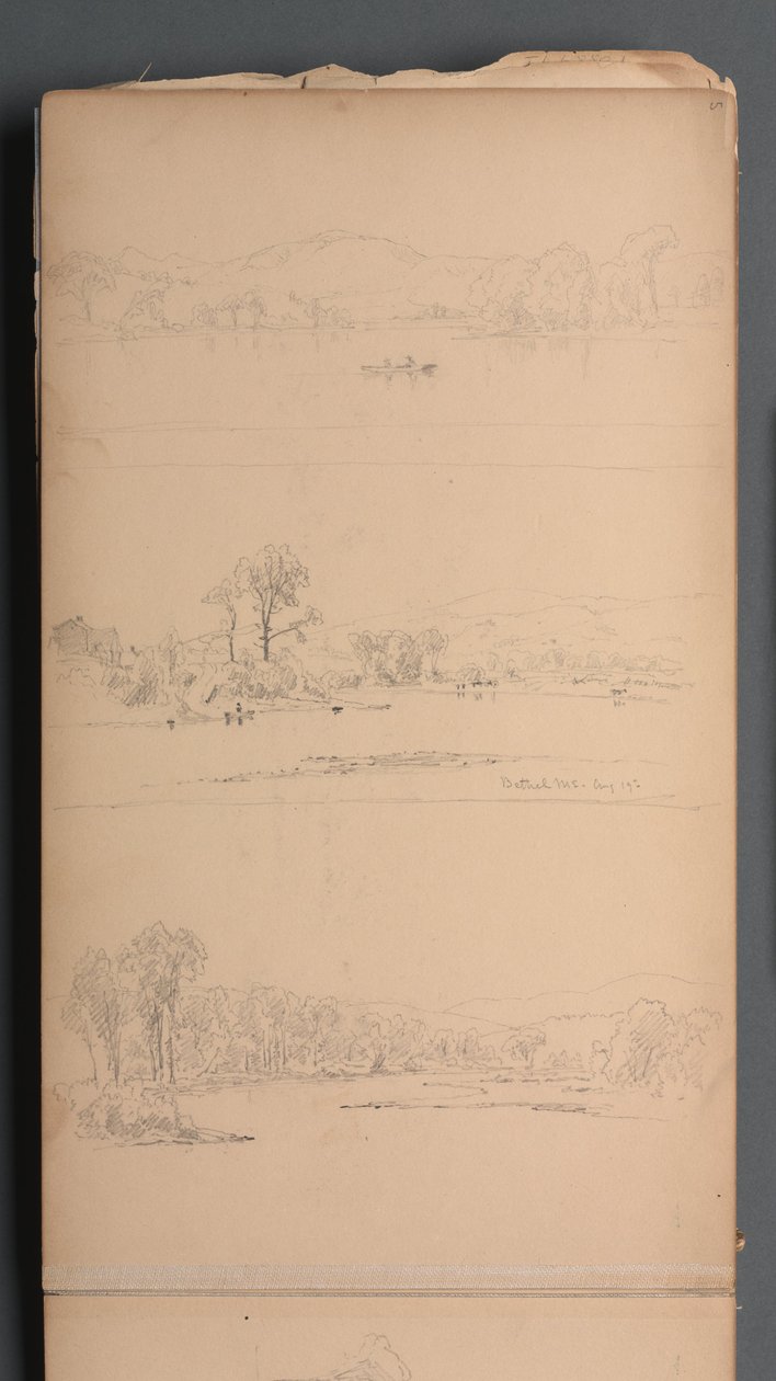 Luonnoslehti, sivu 05: "Bethel ME 19. elokuuta" tekijältä Sanford Robinson Gifford