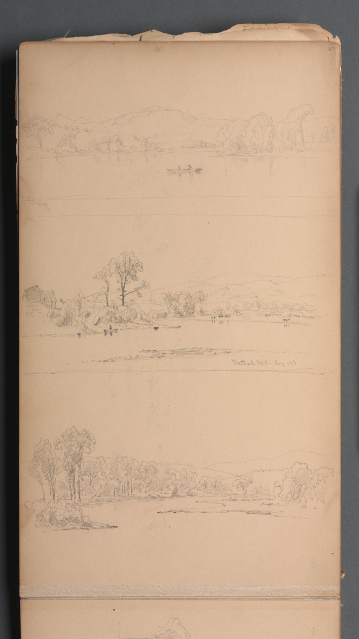 Luonnoskirja, sivu 05: Bethel ME, 19. elokuuta 1859. tekijältä Sanford Robinson Gifford