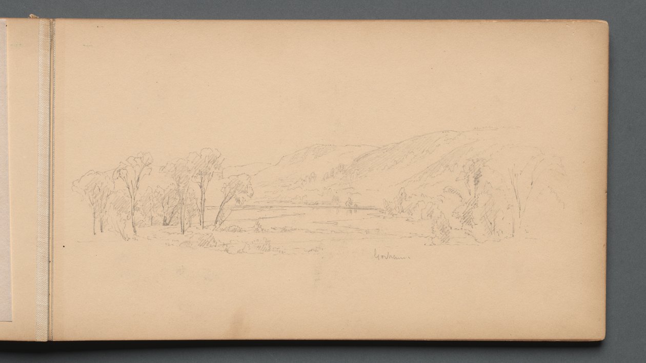 Skizzenbuch, Seite 06: "Gorham" (Maine) tekijältä Sanford Robinson Gifford