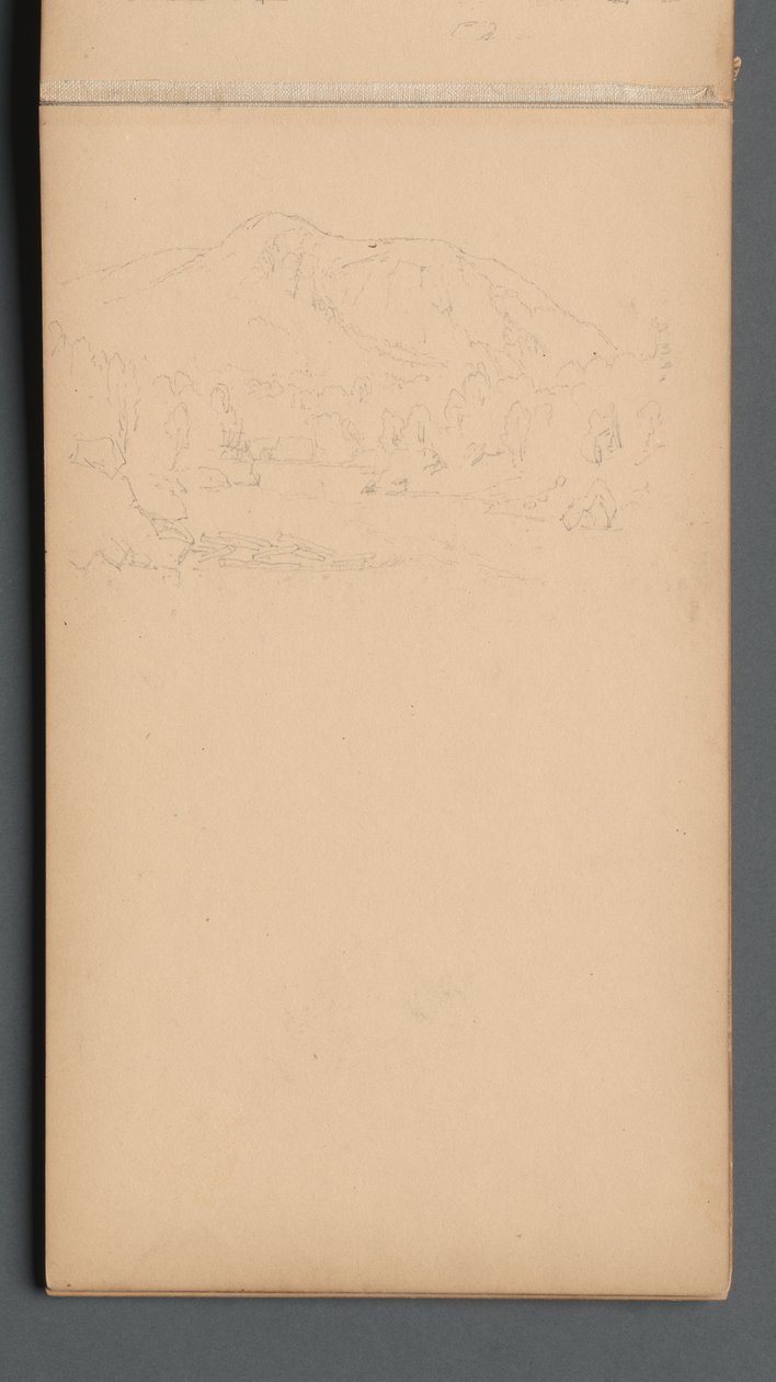 Skizzenbuch, Seite 08: Carter Mountain (?) tekijältä Sanford Robinson Gifford