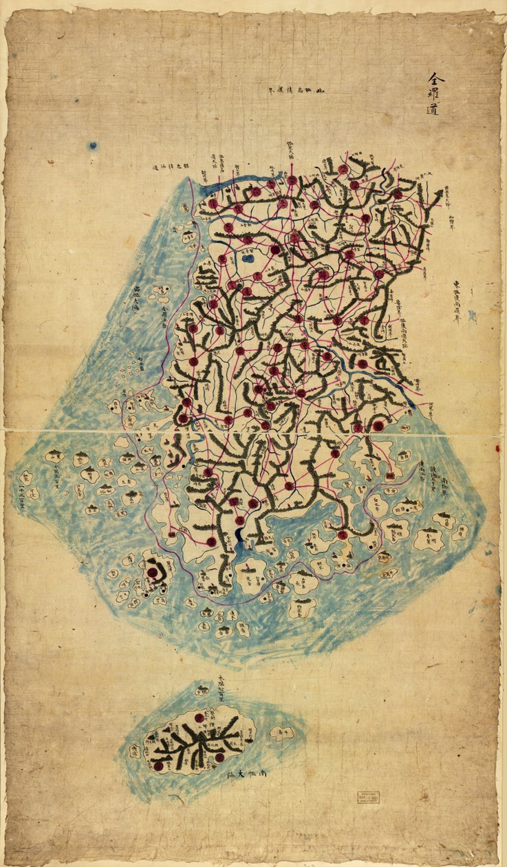 Chosŏn chido LOC 83675009-3 tekijältä Sang Gi Chŏng