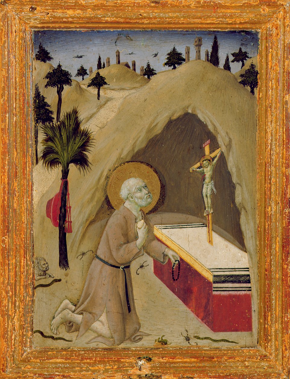 St. Jerome in the Desert tekijältä Sano di Pietro