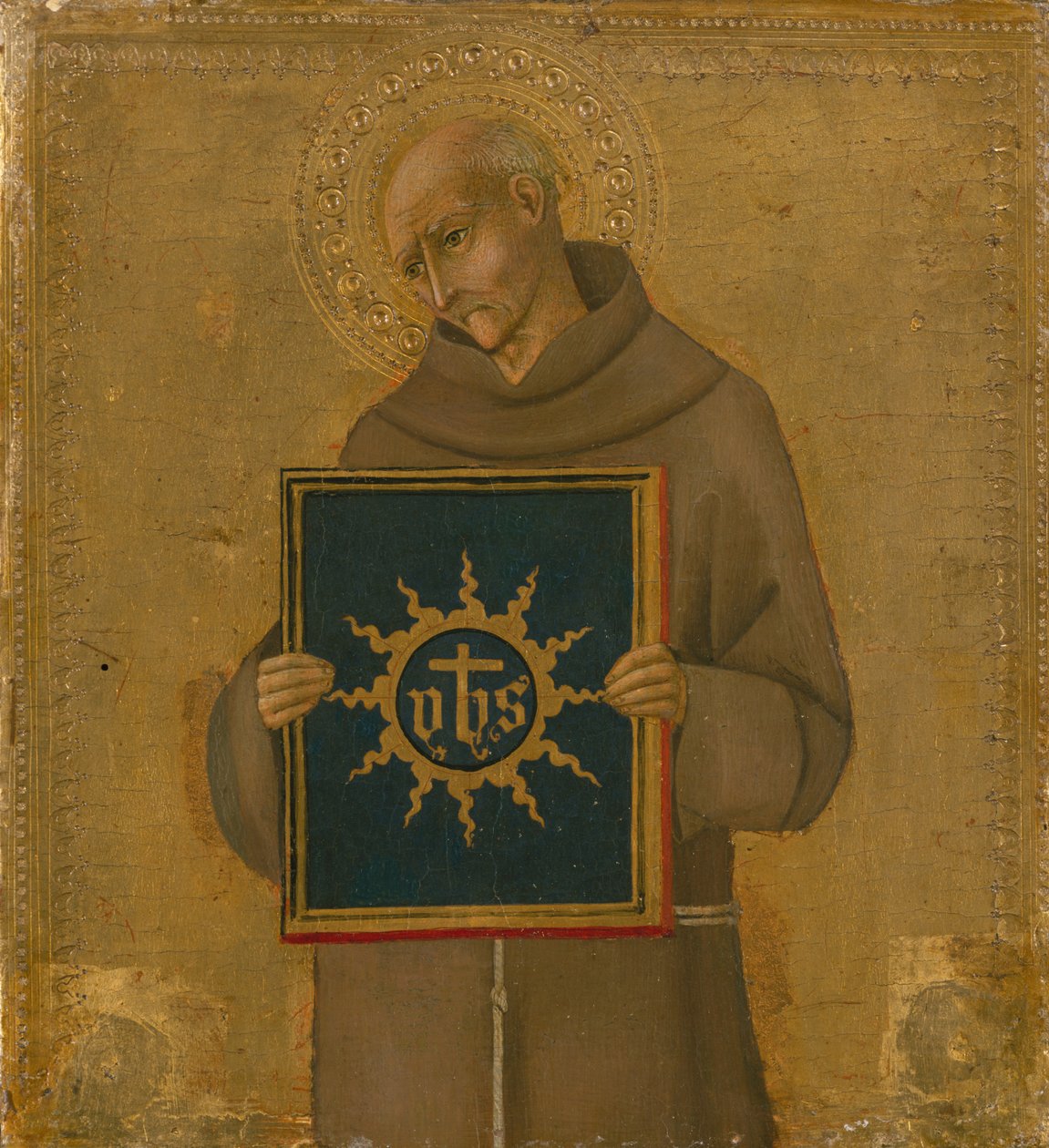 Saint Bernardino, 1450-60. tekijältä Sano di Pietro