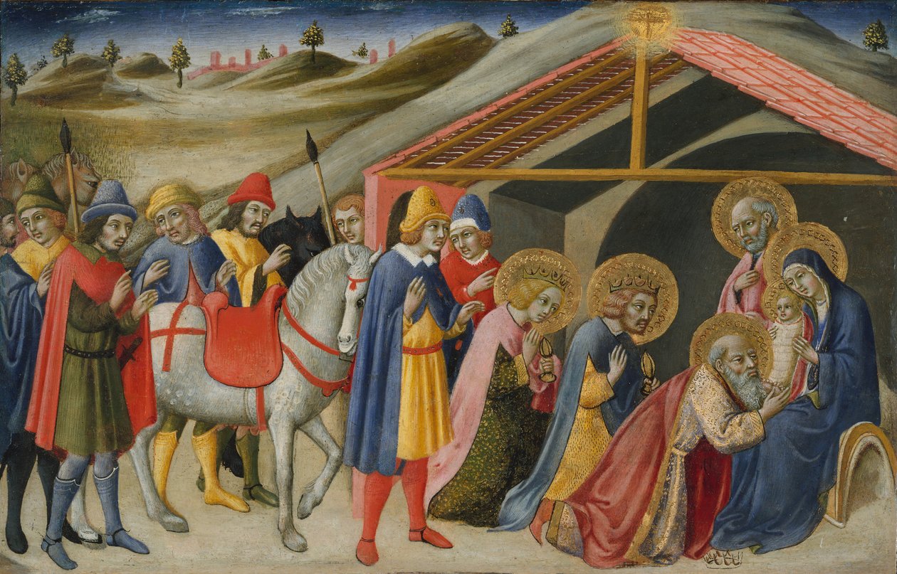 The Adoration of the Magi, n. 1470. tekijältä Sano di Pietro