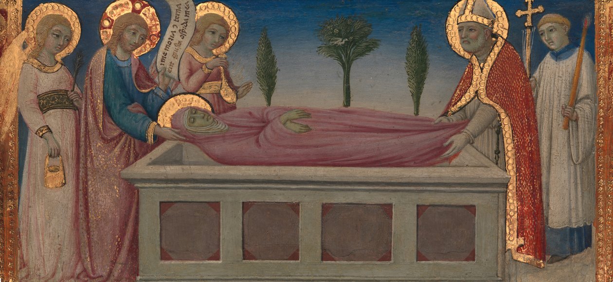 Pyhän Martan hautaus, n. 1460-70. tekijältä Sano di Pietro