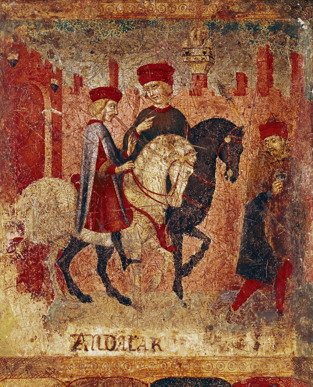 Yksityiskohta verotarkastajat. Sano di Pietron (1406-1481) puumaalaus Bicchernaa koristamassa (Sienan kaupungin kirjanpitorekisterin kansi) 1400-luku. Siena Archivio di Stato, Italia tekijältä Sano di also Ansano di Pietro di Mencio Pietro