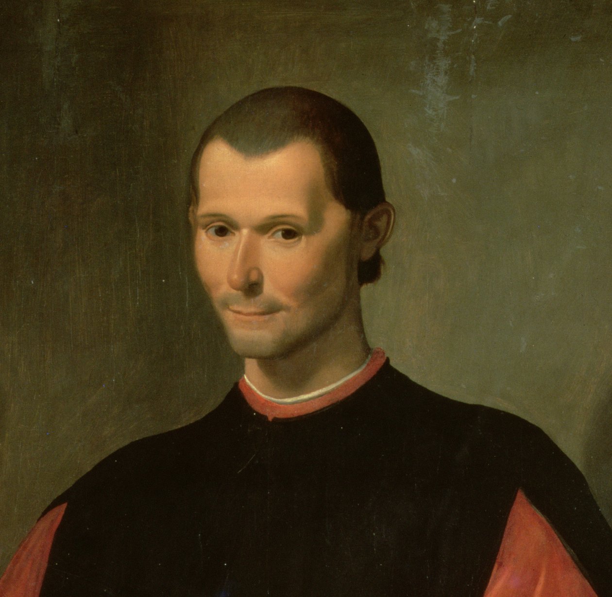Niccolo Machiavellin muotokuva 1469-1527 yksityiskohta numerosta 62196 tekijältä Santi di Tito