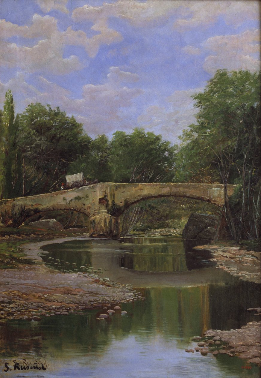 Silta joen yli tekijältä Santiago Rusiñol