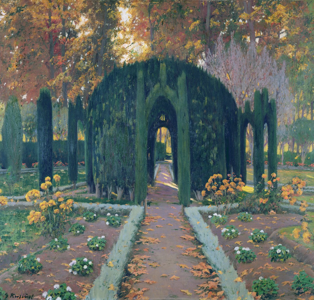 La Glorieta (Aranjuez) 1909 tekijältä Santiago Rusiñol