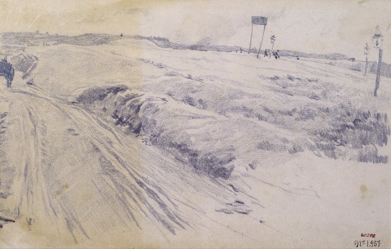 Maisema, Kaupungin laitamilla tekijältä Santiago Rusiñol