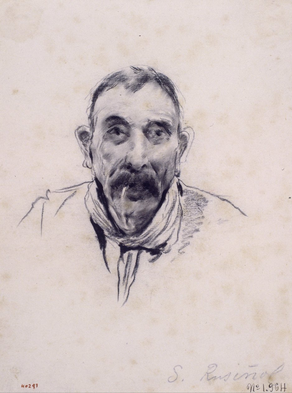 Miehen muotokuva tekijältä Santiago Rusiñol