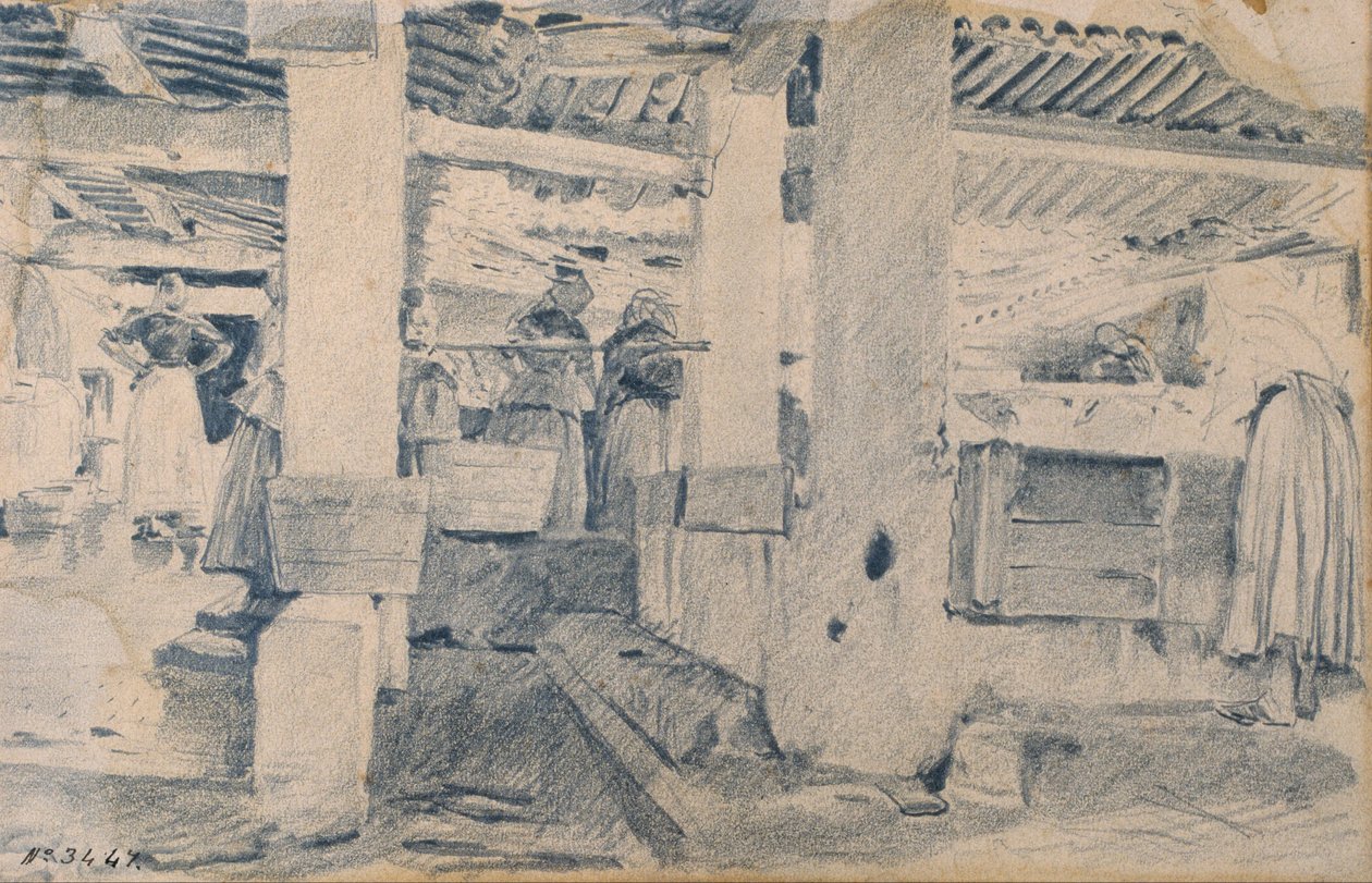 Pesupaikan sisätila tekijältä Santiago Rusiñol