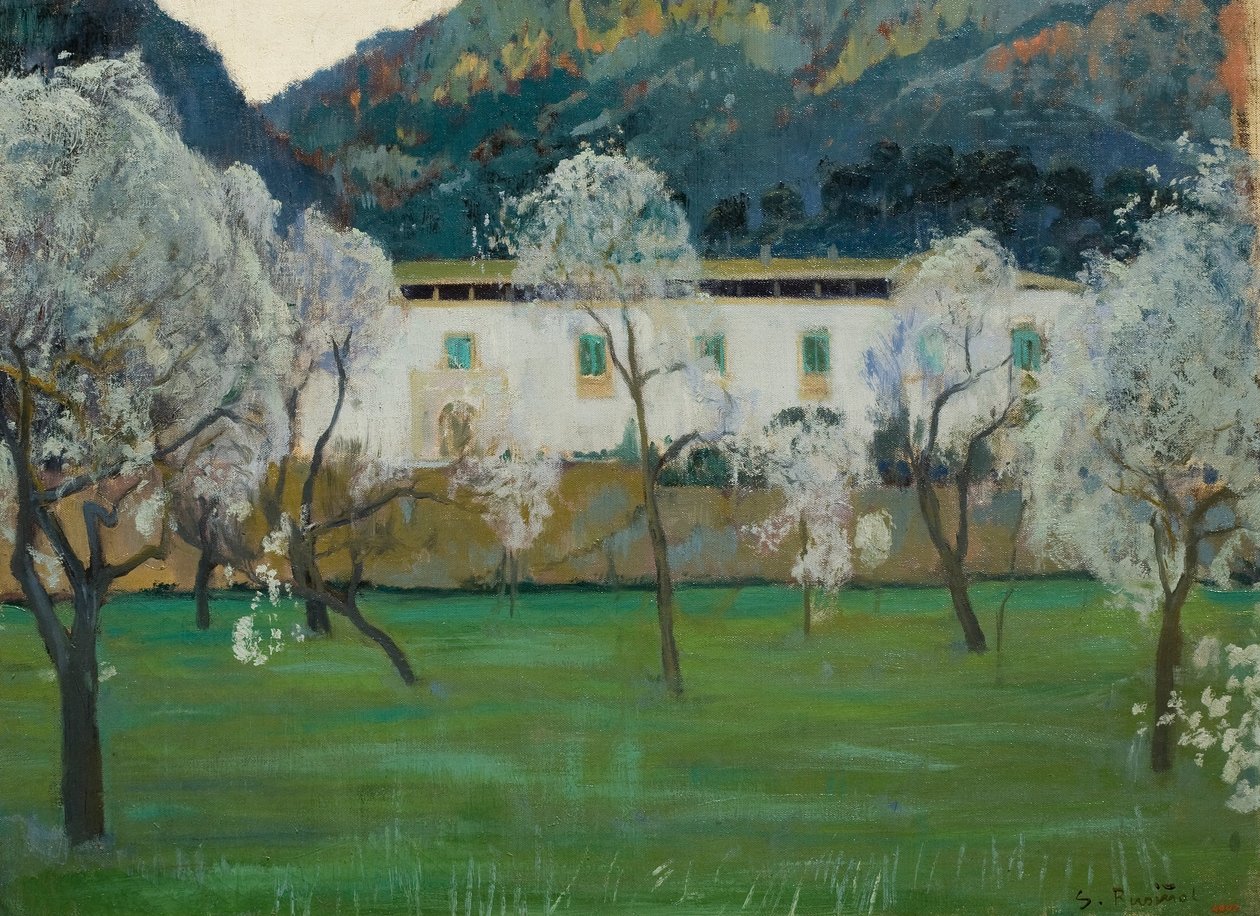 White Farmhouse (Bunyola, Mallorca) tekijältä Santiago Rusiñol